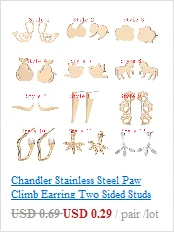 Chandler Hot 316L Stainless Steel Mickey Earrings For Children Kids Mouse Jewelry Cute Lovely Animal Black Rose Color Bronics