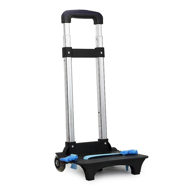 Blue Glowing 2wheels Jiyaru тяга для детского рюкзака из алюминиевого сплава тяга детская тележка школьная сумка тяга Кронштейн для детского школьного рюкзака - Цвет: Blue Glowing 2wheels