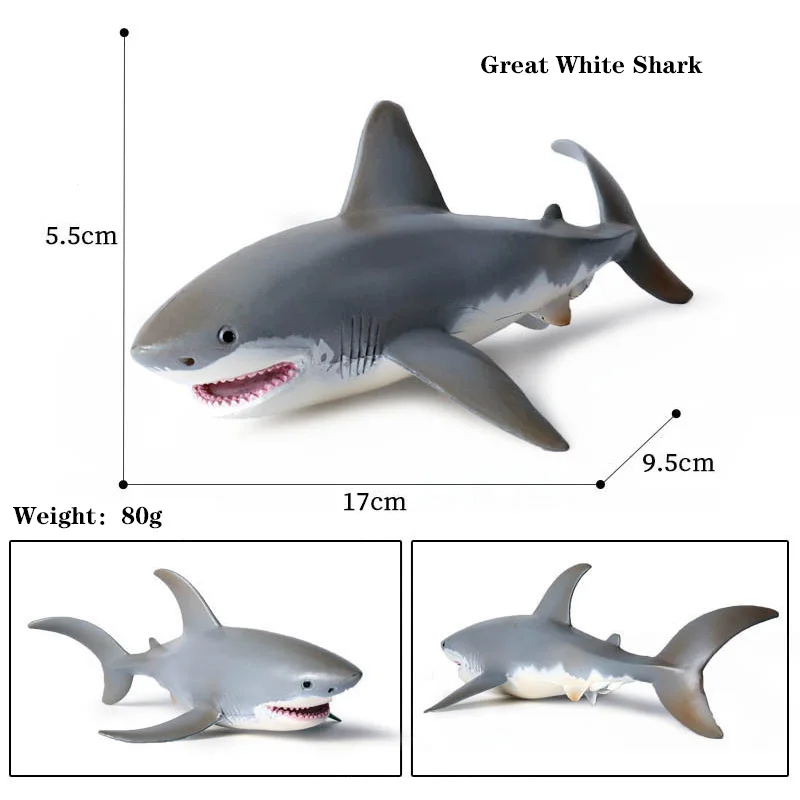 Имитация морской океанической жизни модель животного игрушки Акула мегалодон