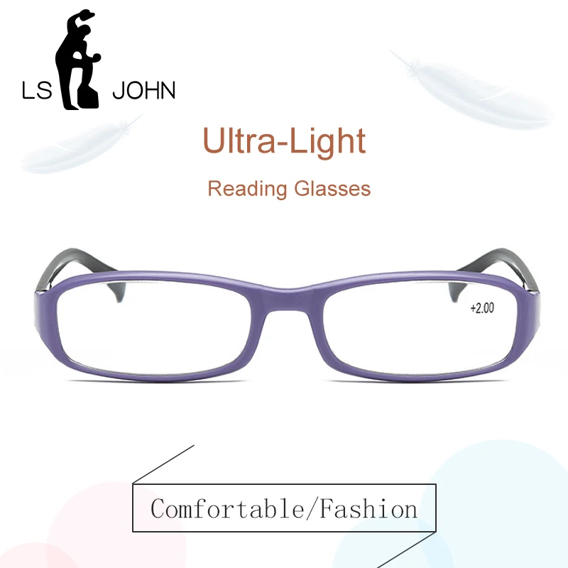 LS JOHN ультра светильник для чтения очки пресбиопические gafas de lectura oculos полная