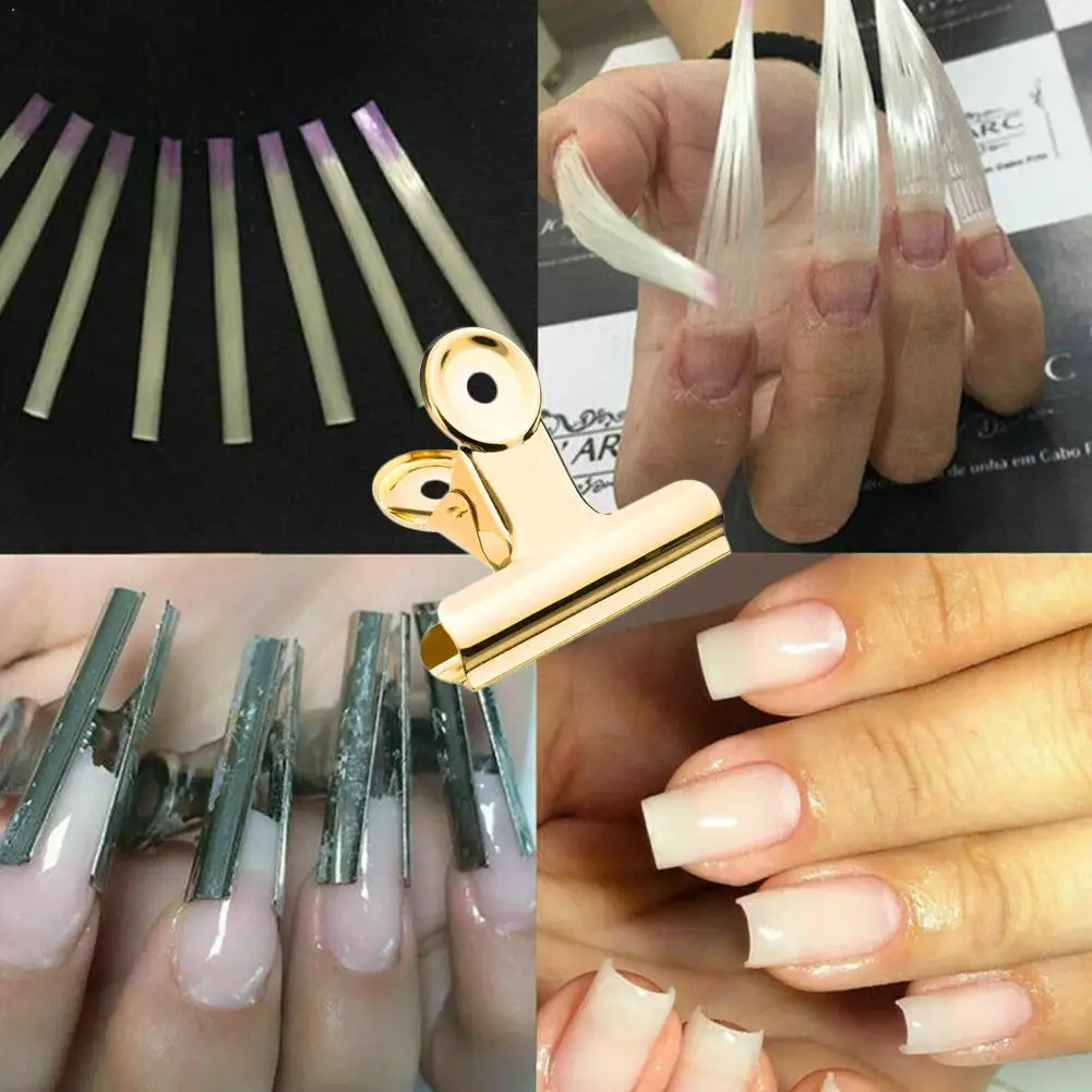 Professional Fiberglass Nail Extension Nail Accessory Tool Multifunctional Clip 31mm Nail K4E5