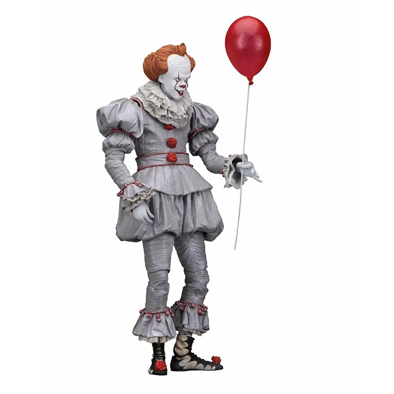 [Забавный] 20 см кукла из фильма NECA Stephen King's It Pennywise Joker Клоун на день Хэллоуина