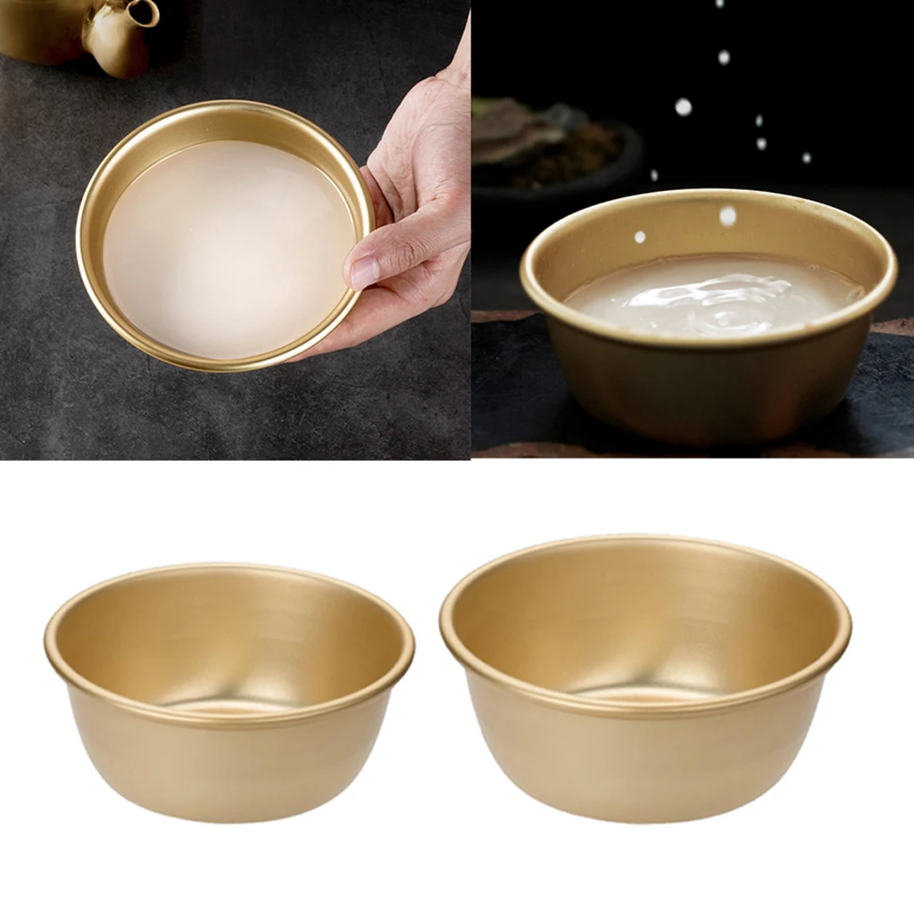 

Korean Ricewine Aluminum Cups Camp Cup Makgeolli Drinking Food Bowl