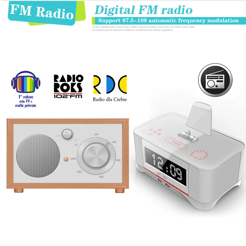 A8 lcd цифровой fm-радио будильник NFC bluetooth динамик пульт дистанционного управления для iphone 6 7 8 X для iphone 6s 7 8 plus для samsung
