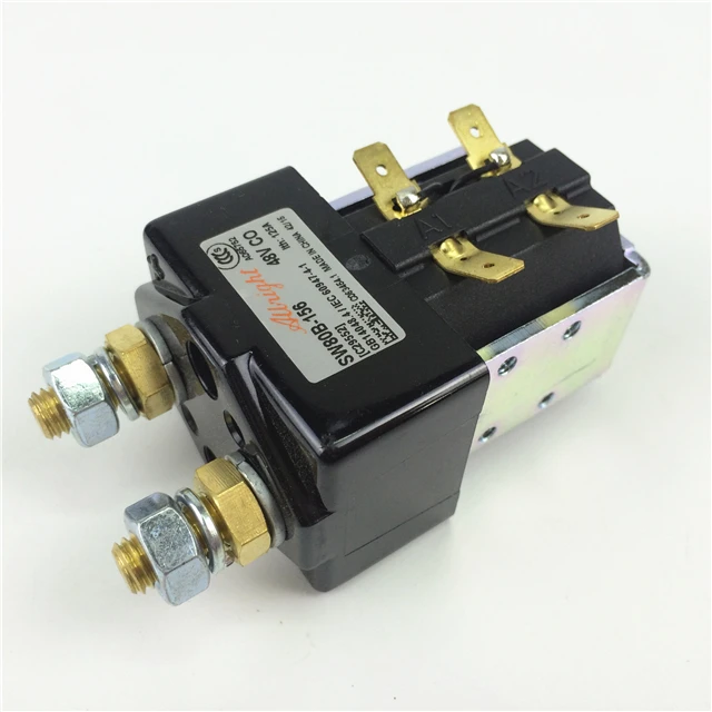 Оригинальный 48 В 100 А яркая модель контактор постоянного тока для тележки гольфа