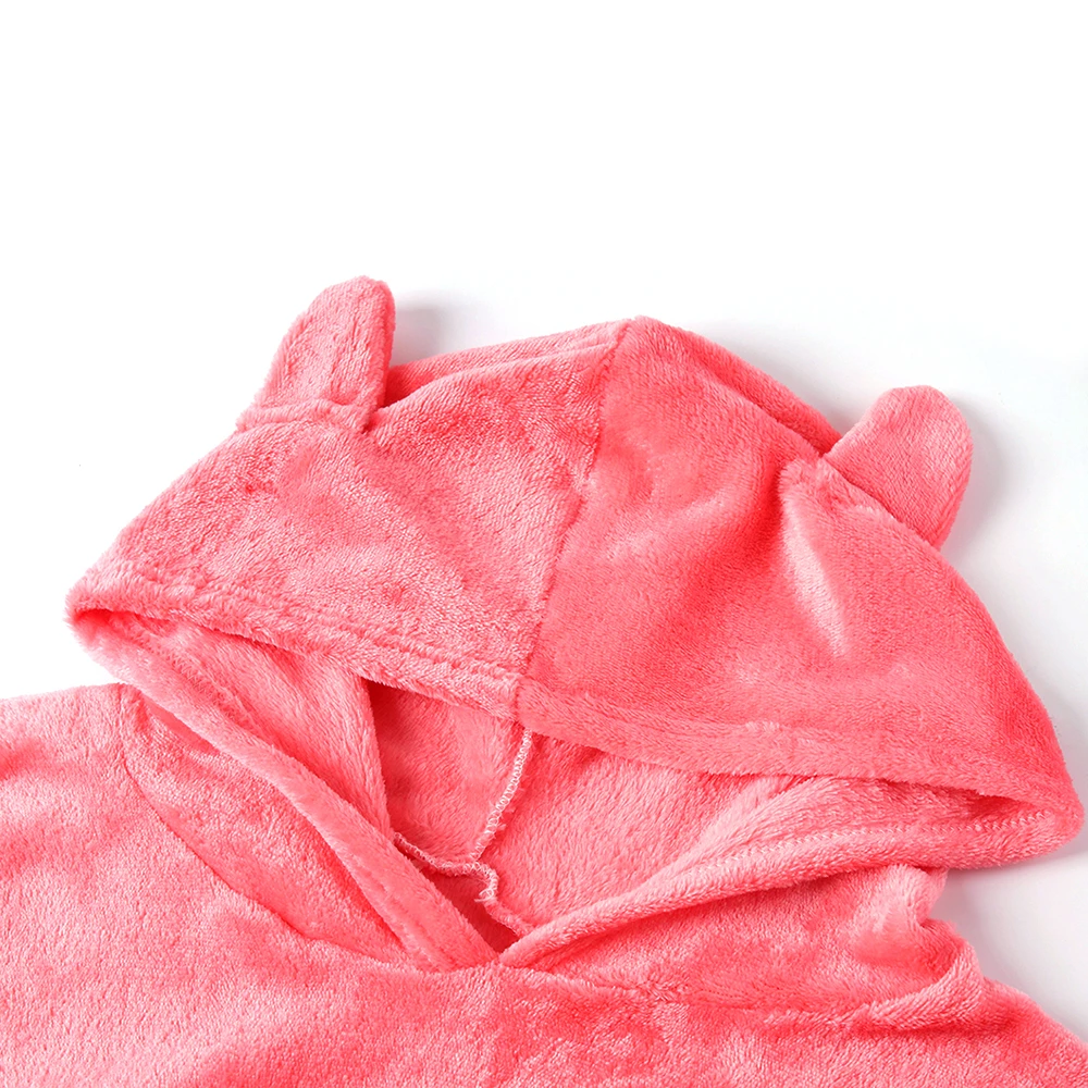 Женские Фланелевые пижамы зимние пижамные комплекты розовые милые Мультяшные с