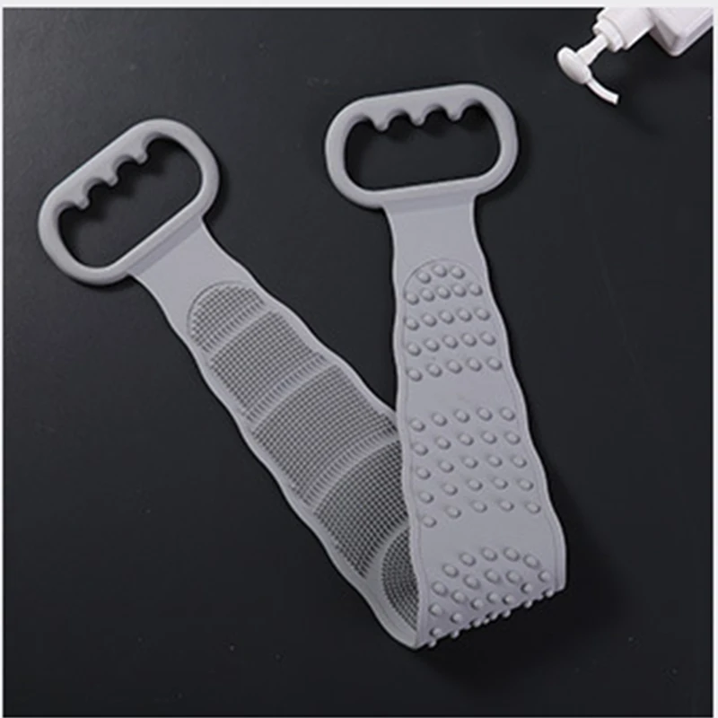

Silicone Brushes Bath Towels Rubbing Mud Peeling Massage Shower Magic Brush Flexible Scrubber Skin Cleaning Bathroom Accessories