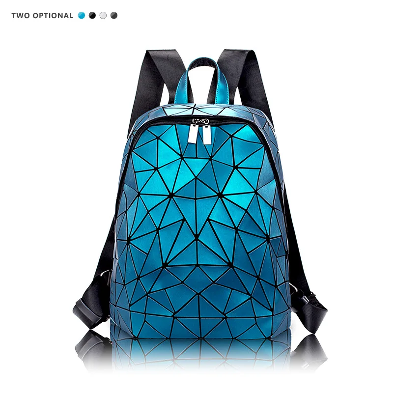

Women Hologram Backpack School Matte Geometric Backpacks Girls Travel Shoulder Bags For Women Totes Luxury Shoulder Bag Silver