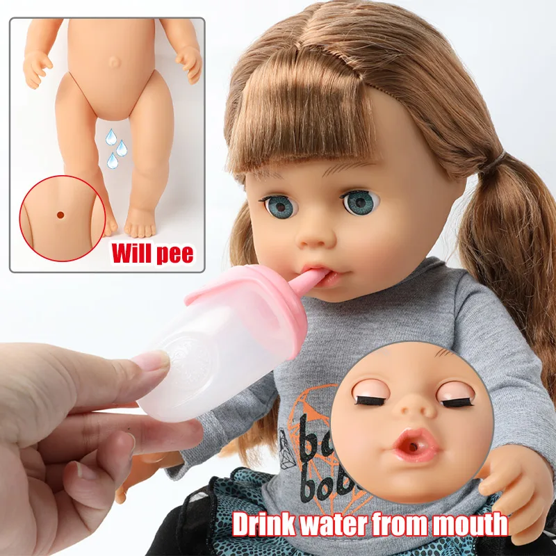 Реалистичная мягкая силиконовая кукла-младенец 46 см |