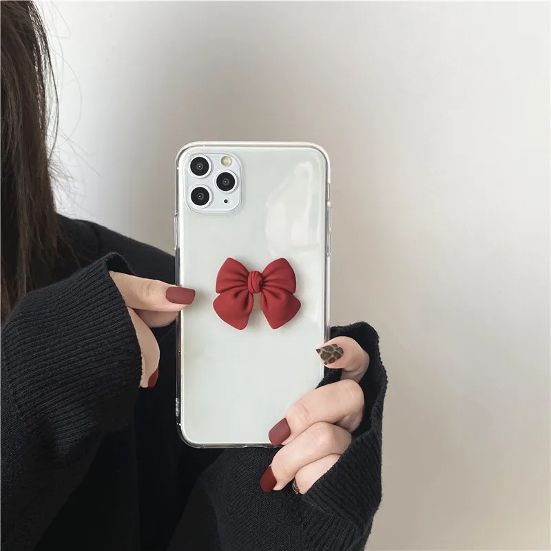 

Creative Personality Bow Soft Phone Case For Samsung A32 A72 A52 5G S21FE A42 A12 M01 M12 M51 M31S A02 A02S Xcover 5 F12 F62 M62