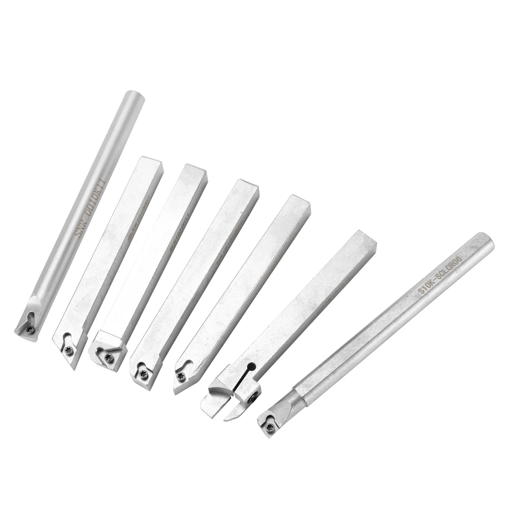 

New 10mm Lathe Boring Bar Carbide Insert Wrench Good Toughness Semi-finishing Turning Tool Holder 21PCS