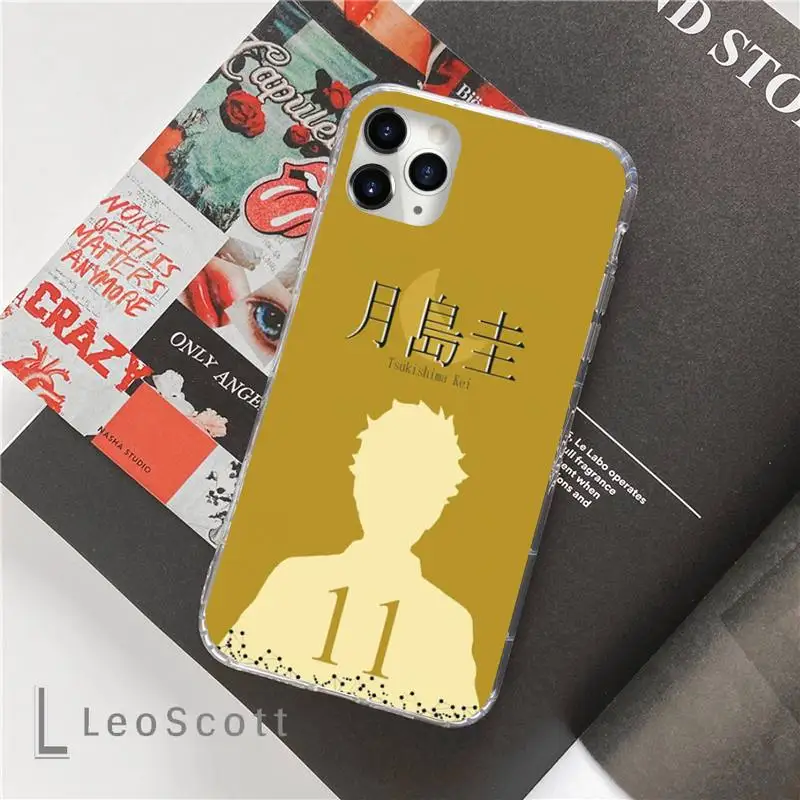 

tsukishima kei Haikyuu anime series Phone Cases For iphone 12 5 5s 5c se 6 6s 7 8 plus x xs xr 11 pro max mini