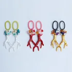 UJBOX разноцветные корейские имитация кораллового дерева висячие серьги для женщин длинные нестандартные ветки гравий акриловые висячие серьги