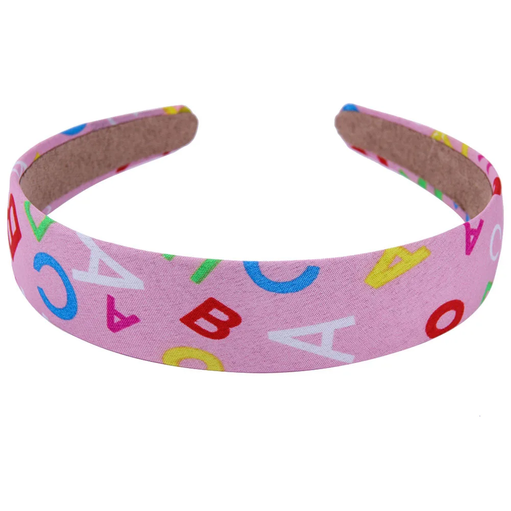 Бесплатная доставка модные детские повязки для волос с принтом милые на голову