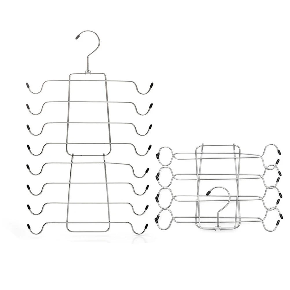 

Multi-Layer Household Underwear Hanger Underwear Storage Hanger Multi-Functional Clothing Shelf Folding Space-Saving