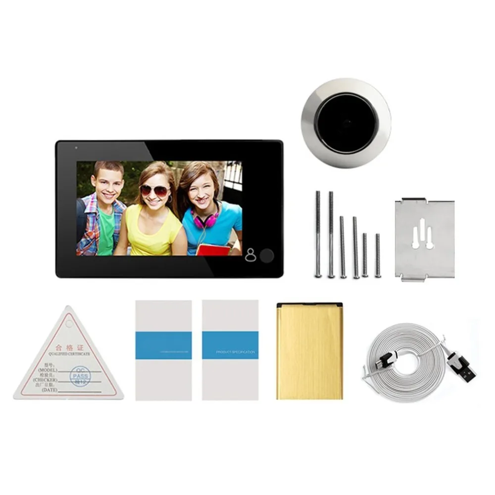 

Danmini Video-Eye Door Bell Camera Wireless Call Peephole Doorbell Video Eyes For The Door Digital Peephole