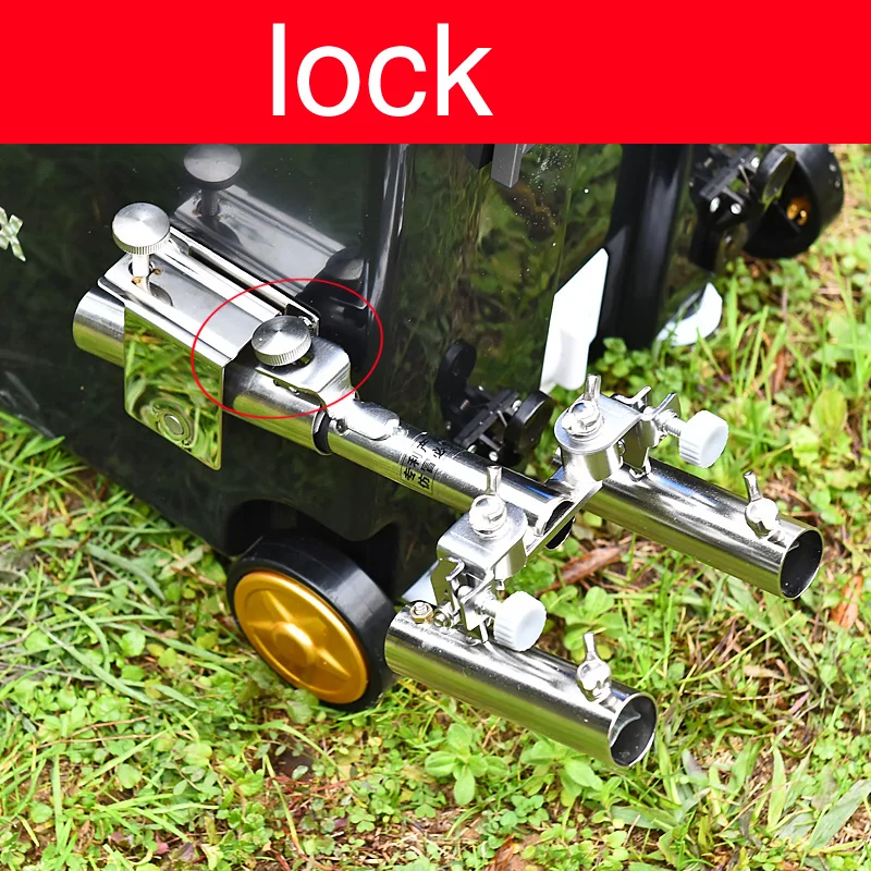 Рыболовная удочка из нержавеющей стали металлический держатель регулируемая