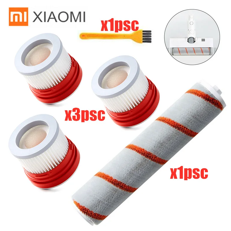 5PCS Замена HEPA фильтр роликовая щетка комплект для XIAOMI Dreame V9 портативные беспроводные Запчасти для пылесоса аксессуары - Цвет: 5PCS