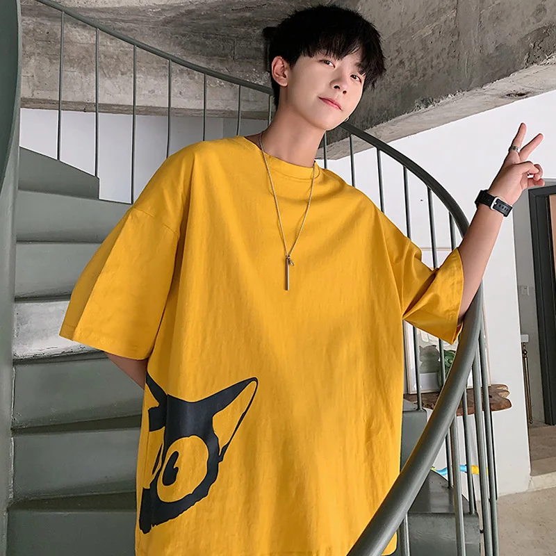 Мужская футболка SingleRoad летняя хлопковая Футболка большого размера в стиле