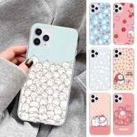 molang kawaii lovely phone case for huawei p30 p20 pro p40 mate 20 lite p smart z y5 y6 y7 2019 transparent funda