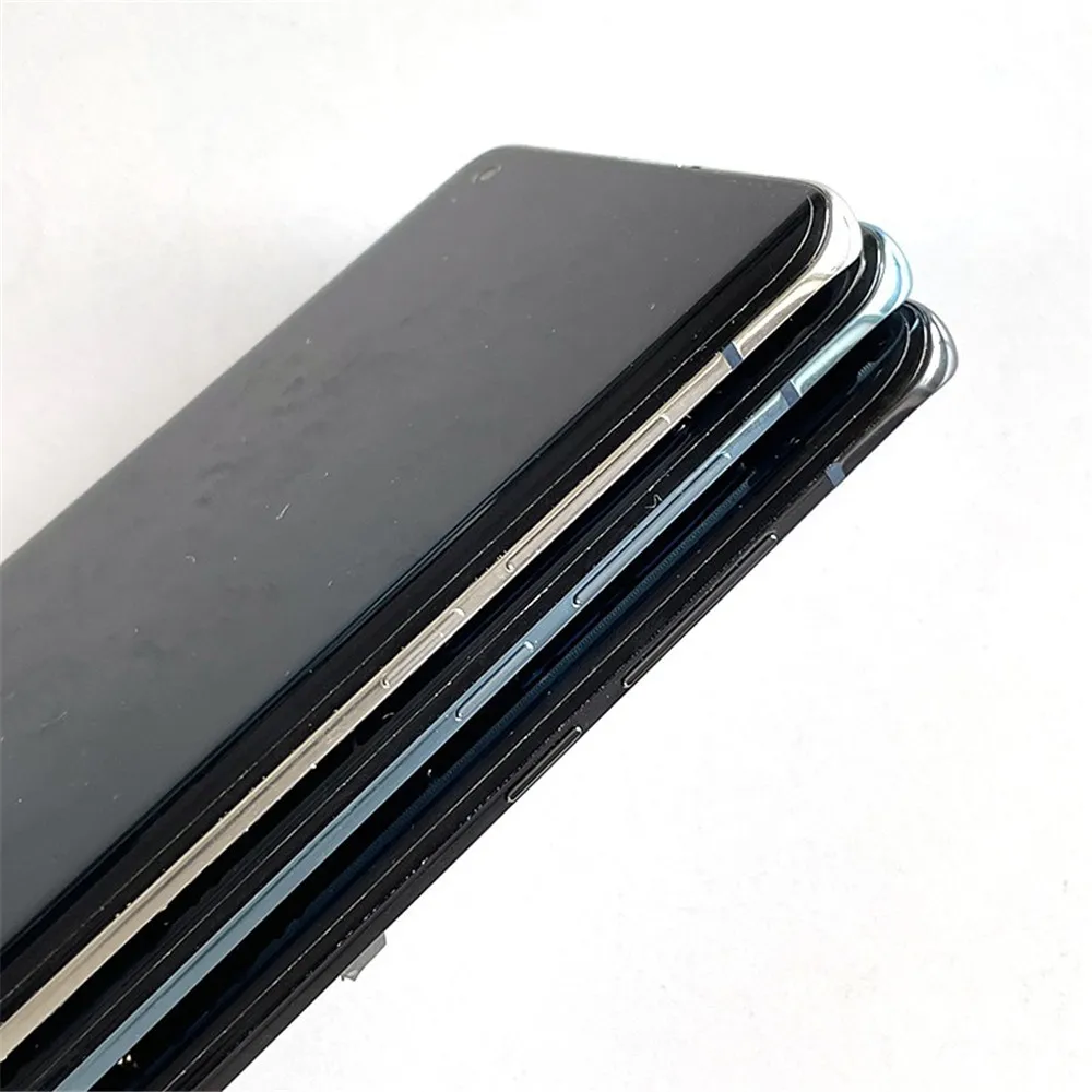 Pantalla LCD AMOLED Original, montaje de digitalizador de pantalla t&aacute;ctil con Marco, piezas de bisel para Xiaomi Mi 10S-4