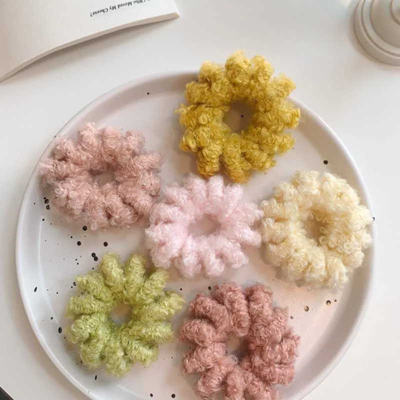 

1 шт., эластичные бархатные резинки для волос, в форме спирали