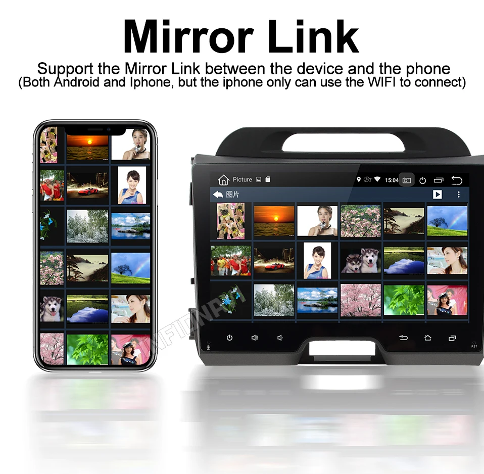 Infidnavi ips android 9,0 автомобильный dvd для KIA sportage 2010- gps навигация автомобильный Радио Видео Стерео мультимедийный плеер