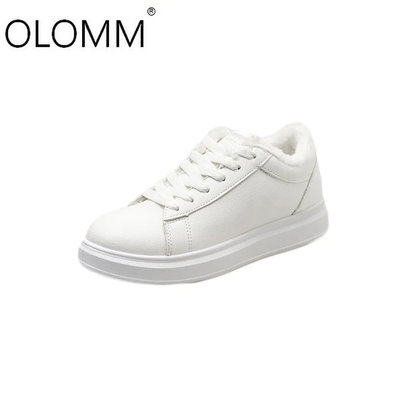 

Botas De Mujer Vulcanized Shoes Outdoor Sneakers Multicolor White PU Leather Fashion Women Casual Shoes Platform