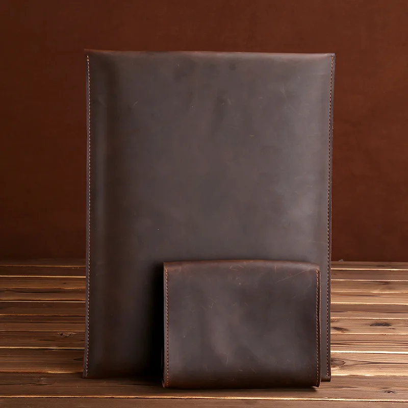 Мужская кожаная сумка для ноутбука Macbook Pro Air Bag 13/15 дюймов Apple Tablet Защитная посылка