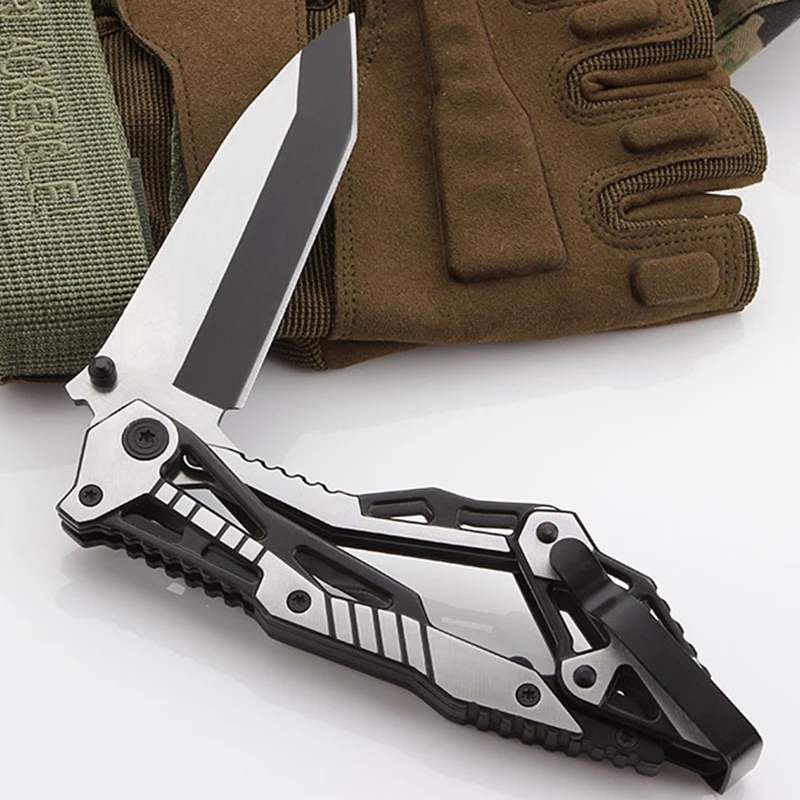 12 шт./лот карманный тактический нож для выживания EDC инструменты кемпинга боевые