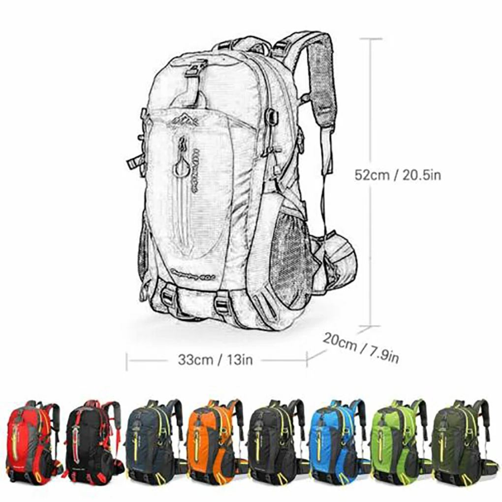 

Waterproof Climbing Backpack Rucksack 24 Inches Outdoor Sport Bag Travel Backpack Camping Hiking Backpack Men Women Trekking Bag