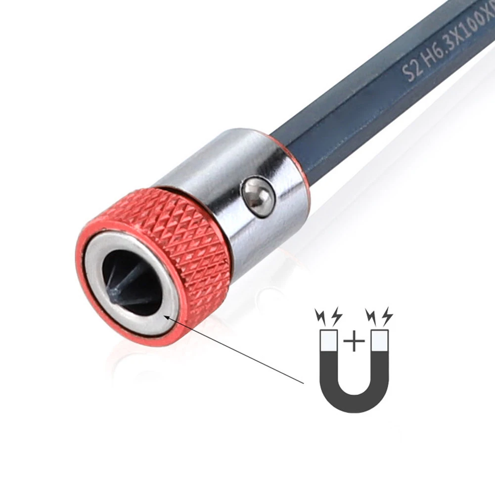 

Removable Magnet Screwdriver Driver Hex Electric Bit Strong 6.35mm Magnetizer for Fixing and Installing Screws Supplies