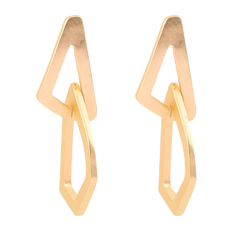 

Fashion Statement 2020 Vintage Irregular Geometric Hanging Dangle Drop Earring For Women Gold Color Clip On Earring Jewelry