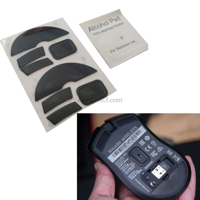 2 шт. 0 6 мм толщина замена мыши Ноги коньки для Razer Mamba Беспроводная игровая мышь |