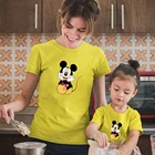 Футболка Famliy Look с Микки Маусом, Лидер продаж, свободная футболка для лучших друзей, лидер продаж, аниме креативная футболка, Прямая поставка