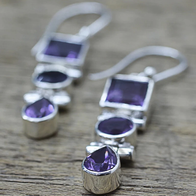 Модная Геометрическая куртка фиолетового цвета с украшением в виде кристаллов