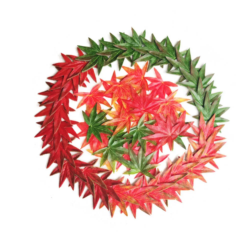 30 шт./лот Осенние искусственные кленовые листья свадебные вечерние для дома