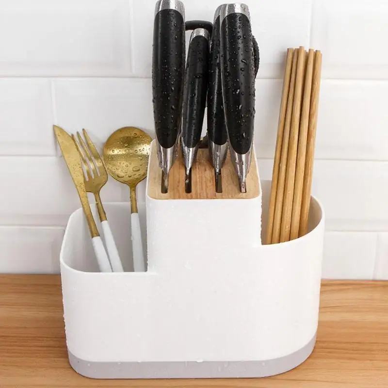 

Kitchen knife holder knife holder knife chopstick cage supplies storage rack multifunctional shelf household integrated kit Z4W7