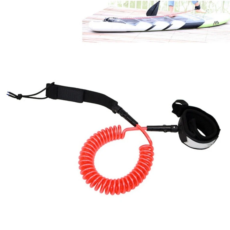 10Ft Coiled Surfboard Leash Surfing Stand Up Paddle Board Surf Tpu Cord | Спорт и развлечения