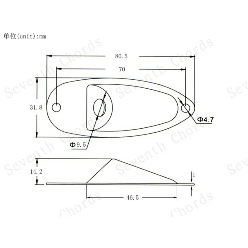 1 шт. золотистый и черный лодка Стиль Накладка для Джек разъёма 1/4 &quotгитарный