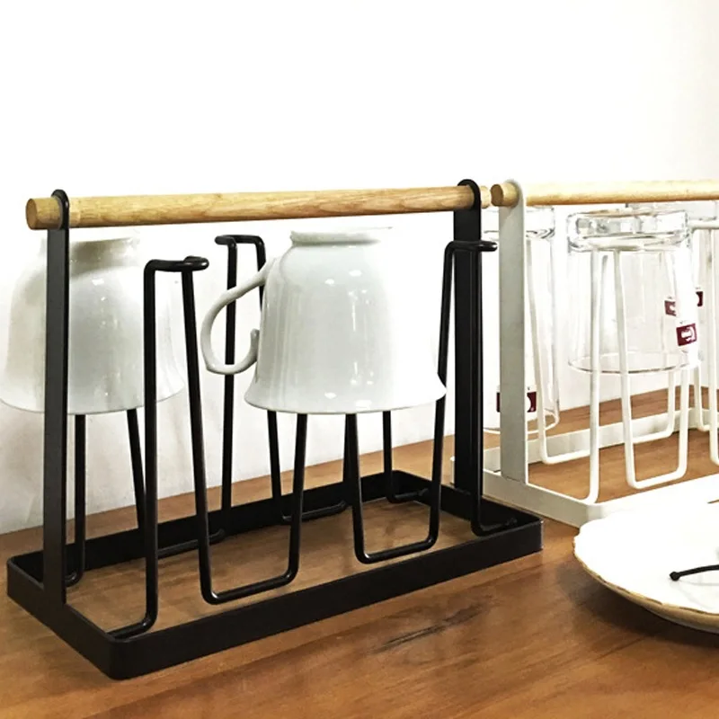 

Cup Drying Rack Drinking Glass and Sports Bottle Drainer Stand and Mug Tree for Kitchen Countertop KSI999