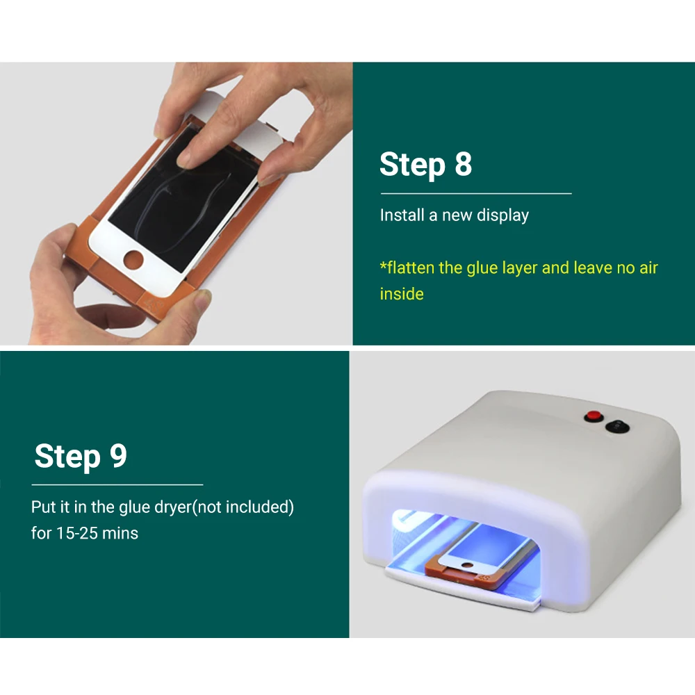 

PE-948Q 7 Inch 220V/110V 550W LCD Screen Repair Separator Machine Screen Glass Vacuum for Cellphone Repair