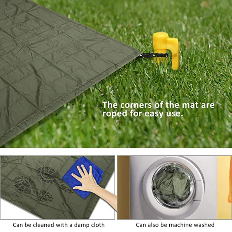 Портативный складной Сверхлегкий карманный коврик для кемпинга сна пикника