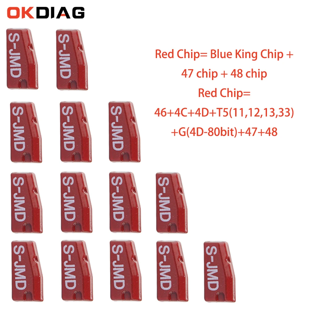 

OkeyTech 5/10/20PCS Original JMD Super Chip for Handy Baby Universal Multifunctional JMD Super Red Chip for 46/48/4C/4D/G Chip