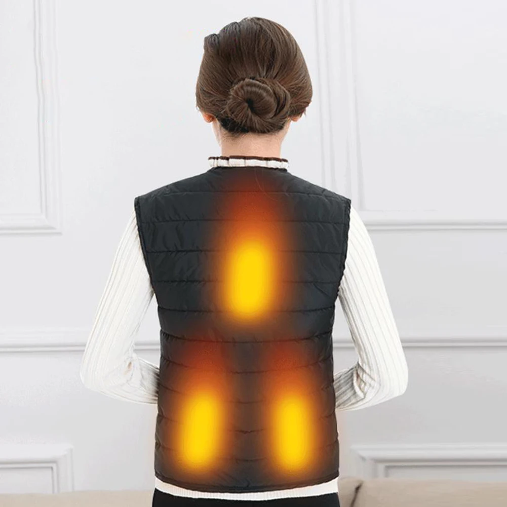 New Winter Motorcycle Motocross Gear Body Armor Vest Heating Warm Washable USB Temperature Adjustable Heated Protector | Автомобили и