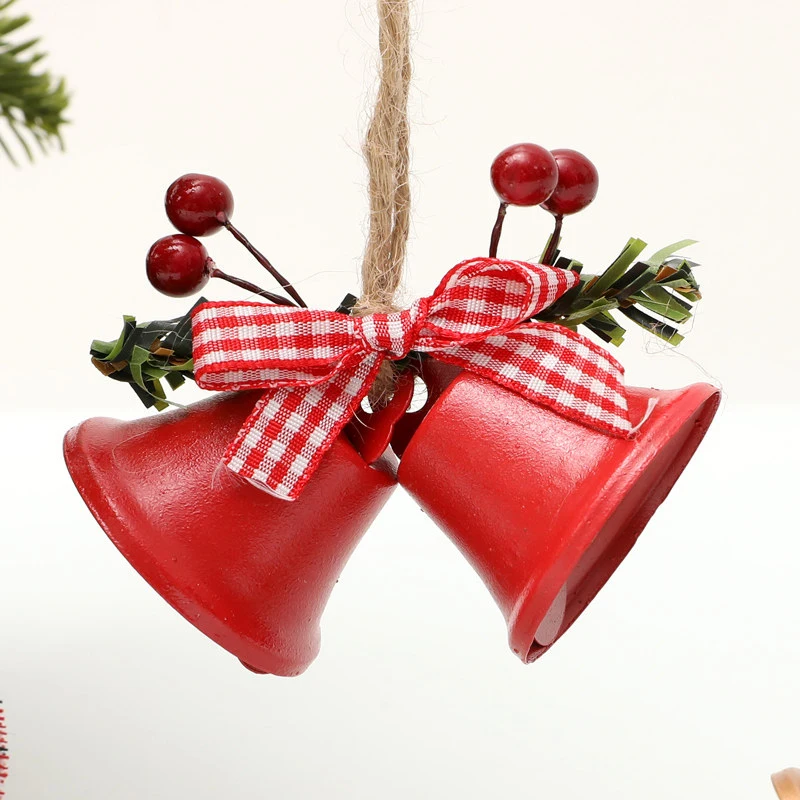 

2021 New Product Christmas Bell Metal Jingle Bells Christmas Tree Hanging Pendant Ornament Christmas Decoration for Home Farm