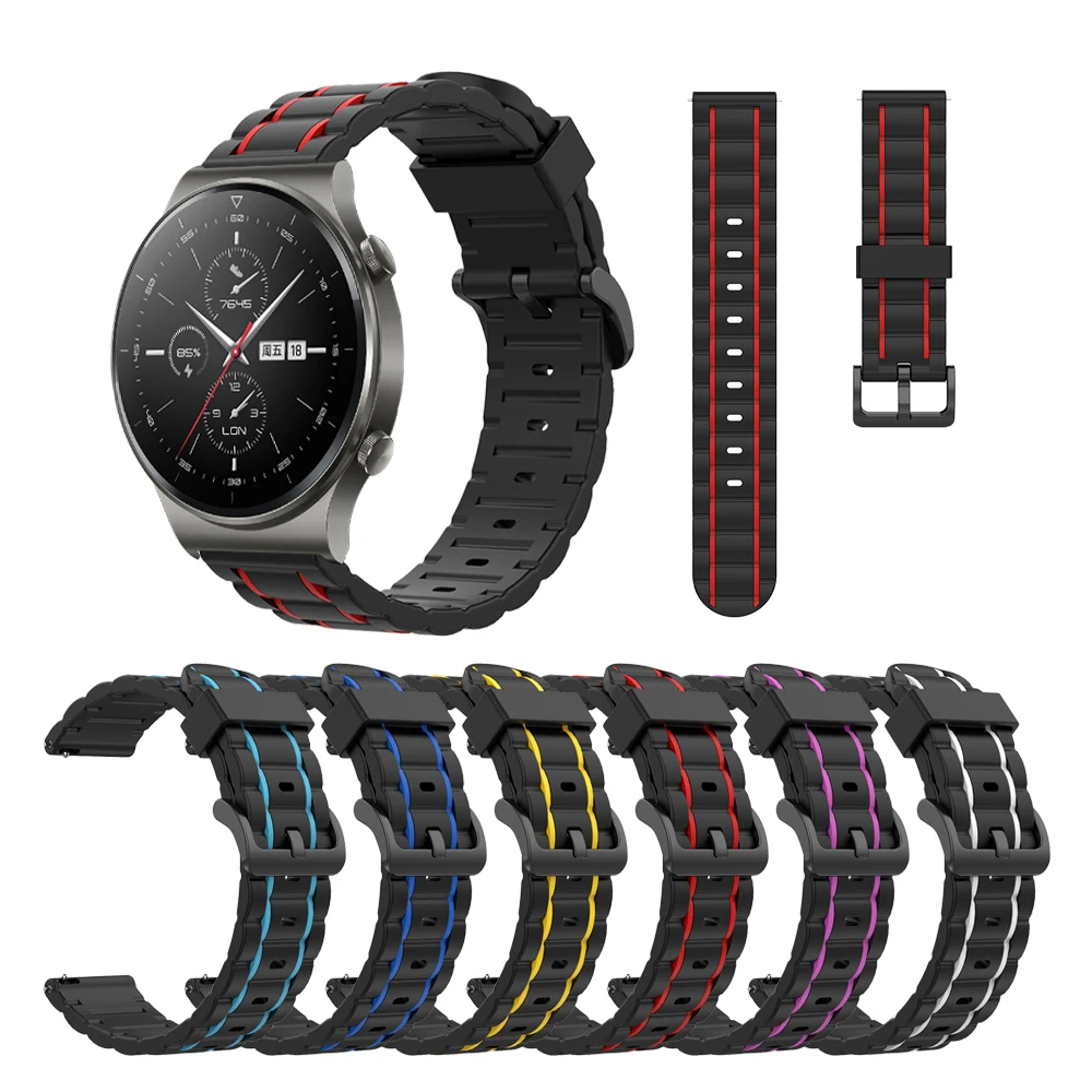 

Ремешок силиконовый спортивный для Huawei Watch 3, сменный Браслет для наручных часов Huawei GT2 Pro 2e Watch 3 46 мм