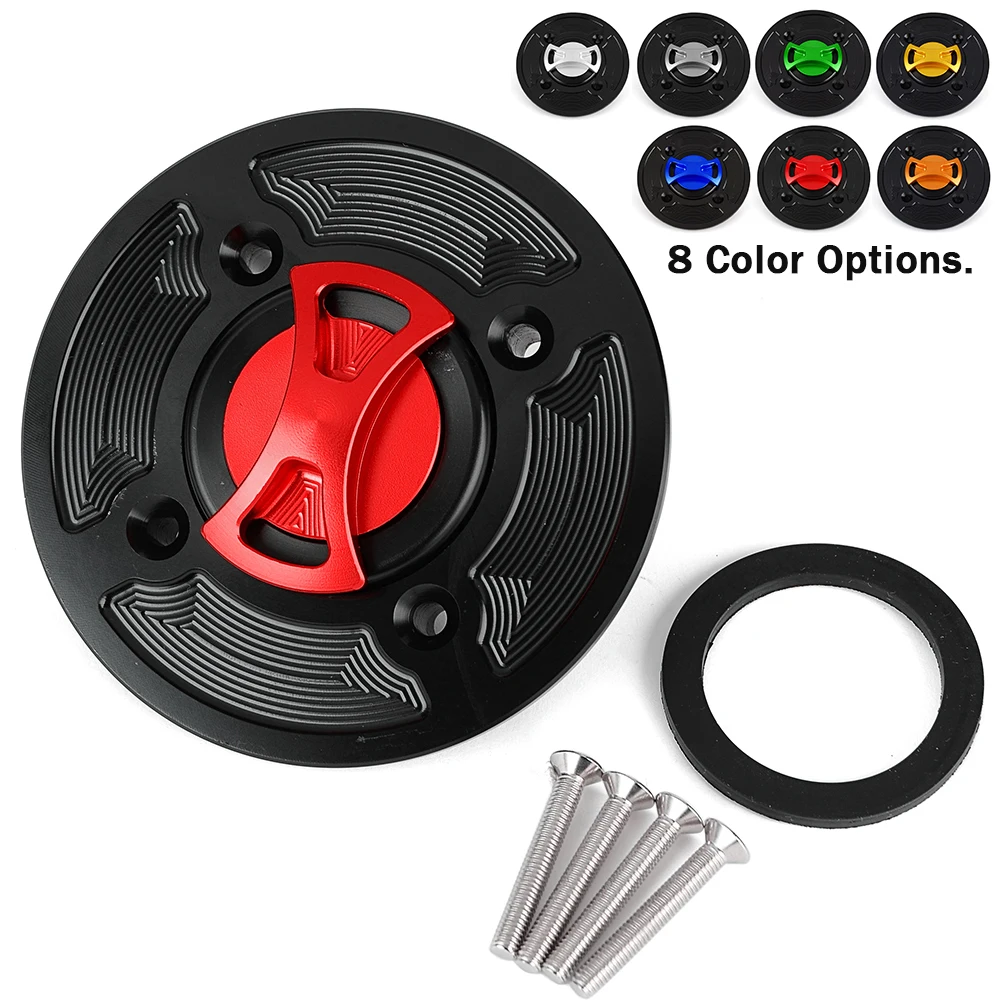 

for Aprilia RSV1000 RSV4 R / Factory / APRC Tuono V4R Caponord 1200 Keyless Quick Release Motorcycle Oil Fuel Tank Gas Cap Cover