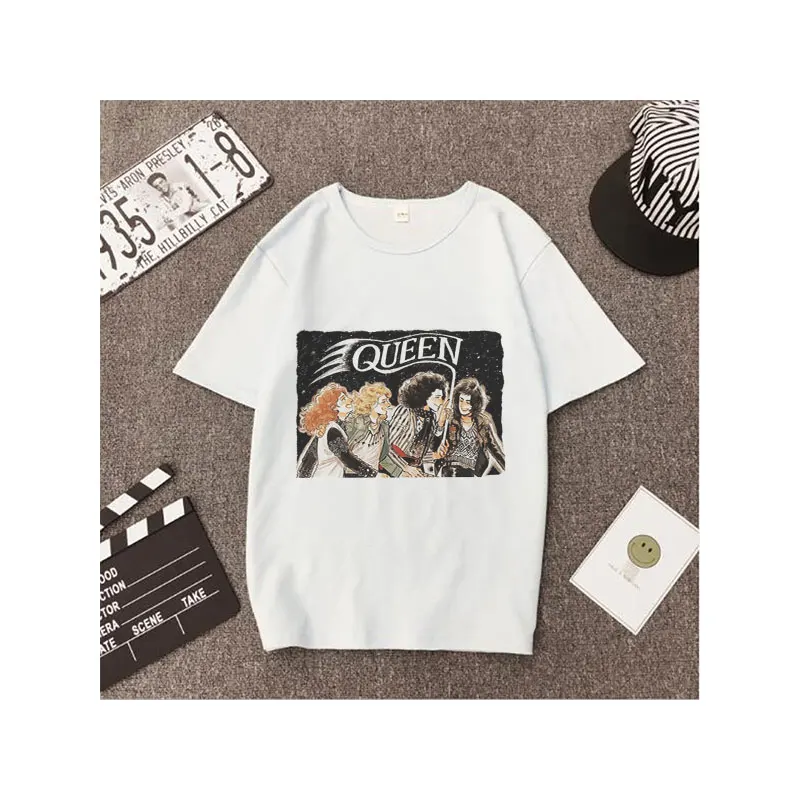 Новый QUEEN 90s M L для женщин Harajuku модные футболки графический цветной принт с