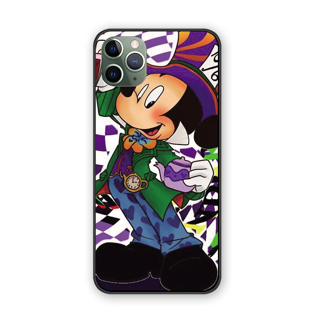 Милый сердитый Микки Минни комикс для iPhone 5 5S 6 6s 7 8 Plus X XS XR 11 Pro Max черный чехол ТПУ чехол - Цвет: 5